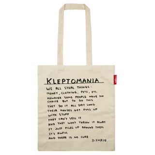 David Shrigley: Kleptomania Tote Bag, $16.95 (was $25) It's normal to get a boner from a tote bag, right?